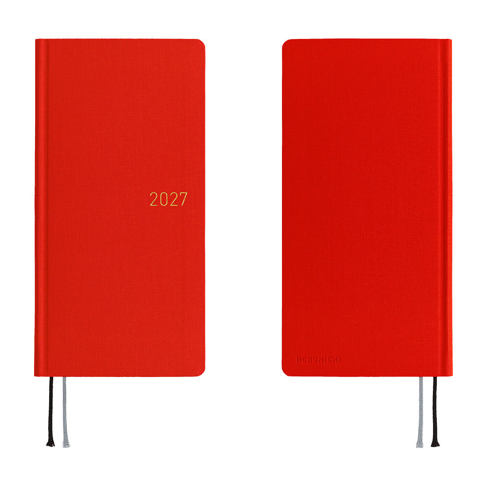 Hobonichi Techo 2027 Weeks JPN - Colours: Poppy Red