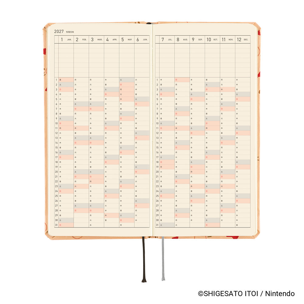 Hobonichi Techo 2027 Weeks JPN - MOTHER: Mr. Saturn Pattern