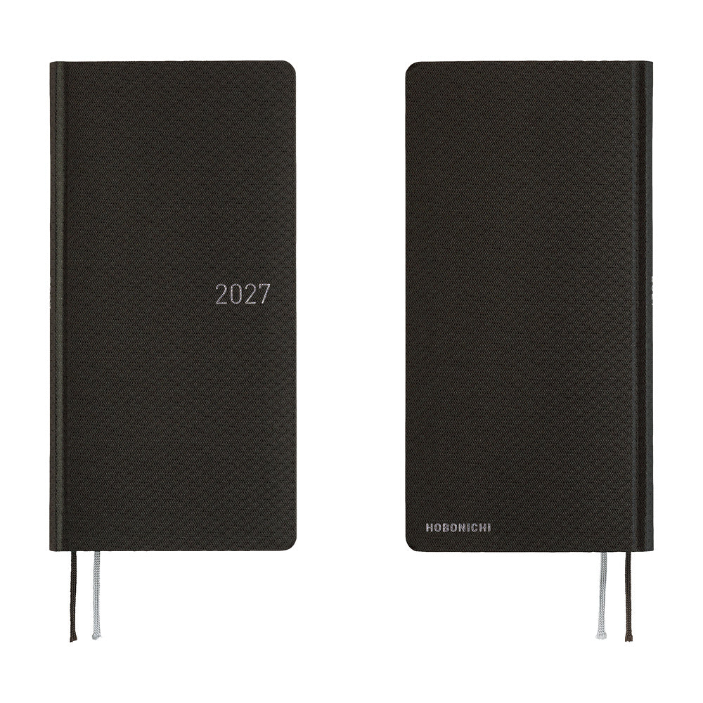 Hobonichi Techo 2027 Weeks JPN - Paper Series: Black Argyle