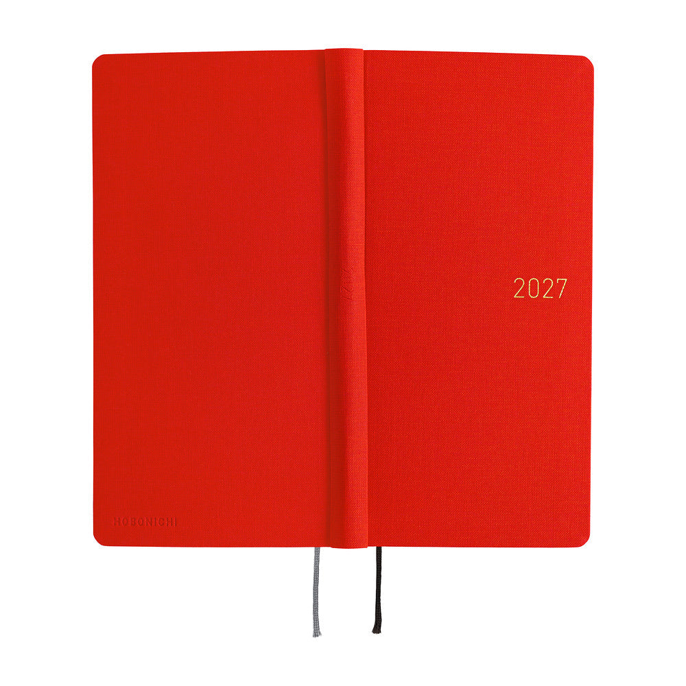 Hobonichi Techo 2027 Weeks MEGA ENG - Colours: Poppy Red