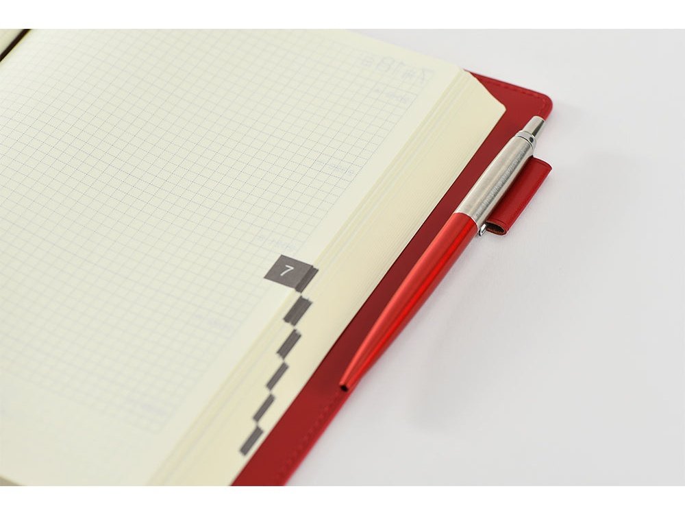 Hobonichi Techo 5-Year Techo Leather A6 Size Cover (Red)