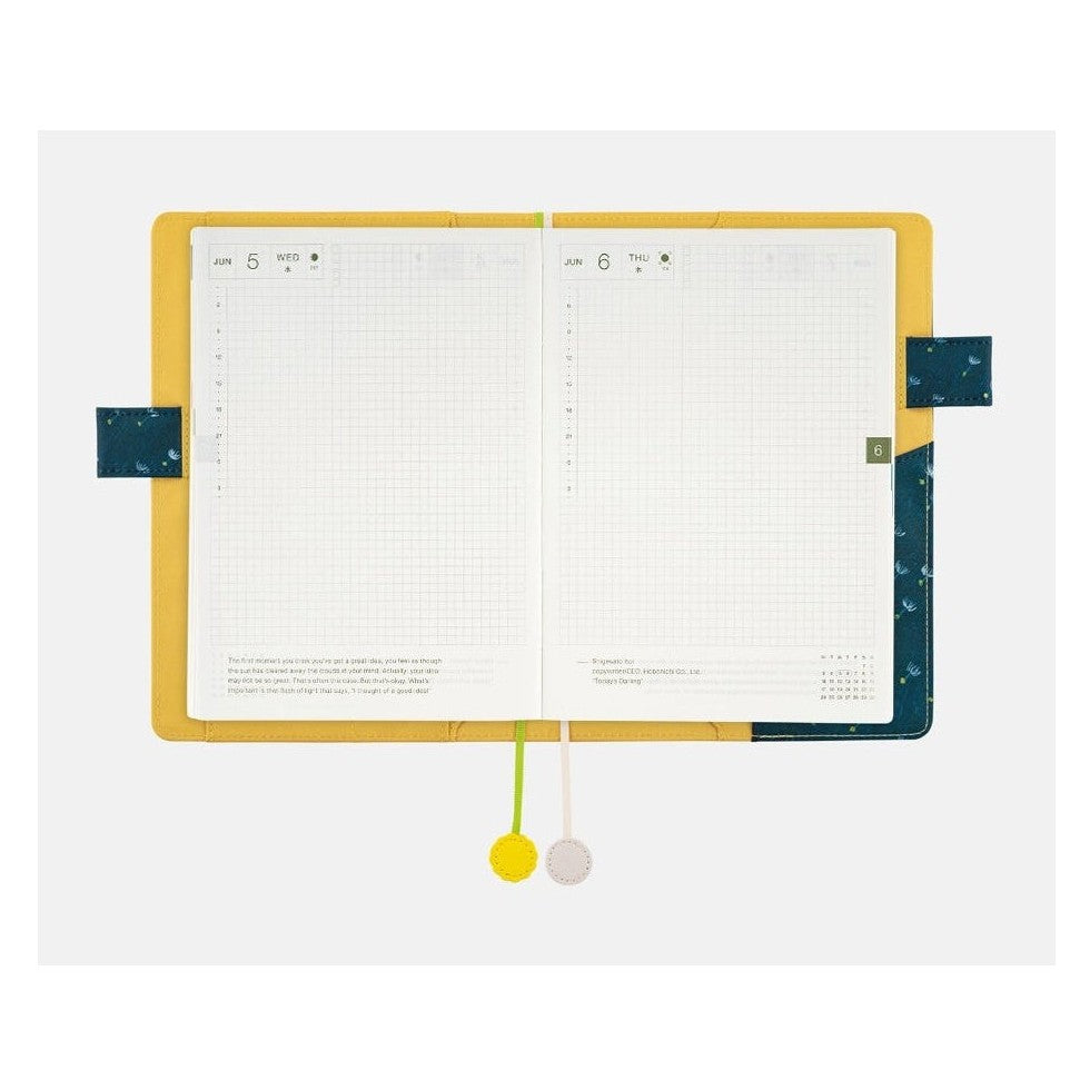 Hobonichi Techo A5 Cousins Keiko Shibata: Gentle breeze in a dandelion field Cover Only