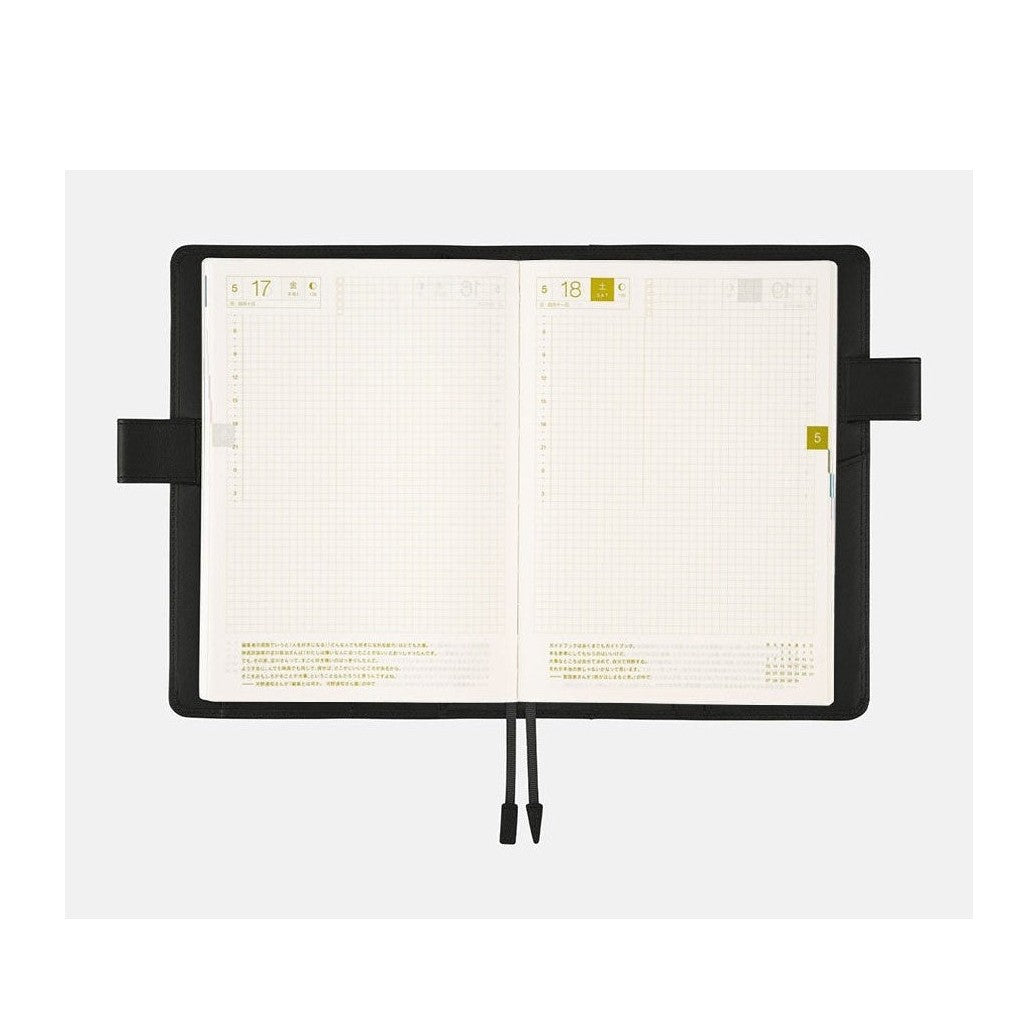 Hobonichi Techo A5 Cousins Leather: TS Basic - Black Cover Only