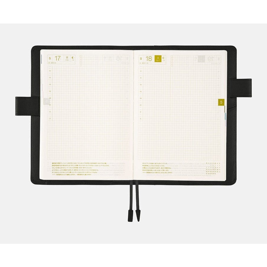 Hobonichi Techo A5 Cousins Leather: TS Basic - Black Cover Only