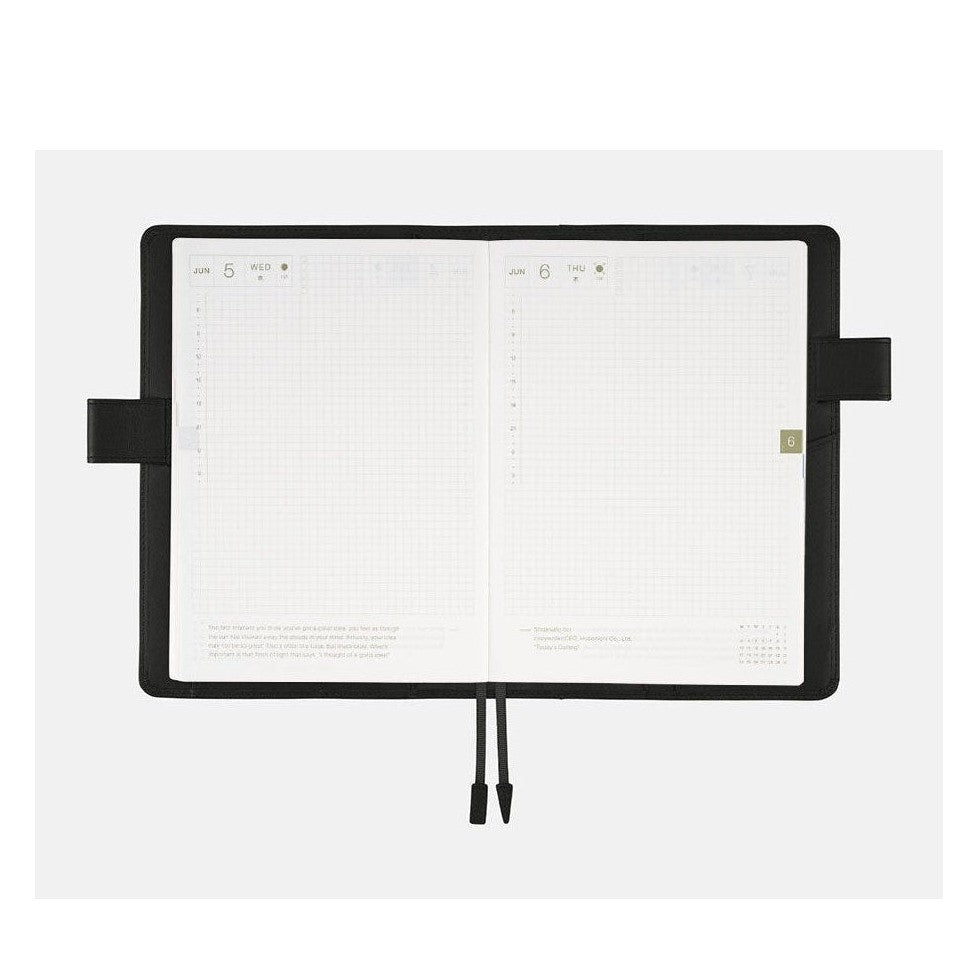 Hobonichi Techo A5 Cousins Leather: TS Basic - Black Cover Only