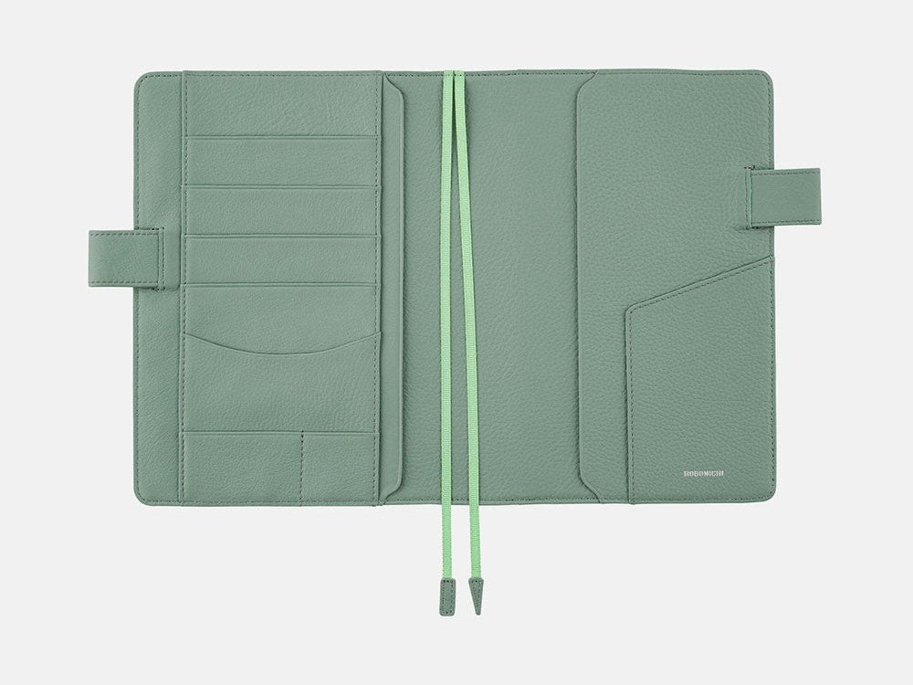 Hobonichi Techo A5 Cousins Leather: Water Green       Cover Only