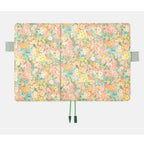 Hobonichi Techo A5 Cousins Liberty Fabrics: Hollyhocks Orange Cover Only