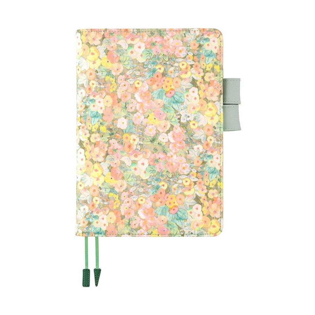 Hobonichi Techo A5 Cousins Liberty Fabrics: Hollyhocks Orange Cover Only