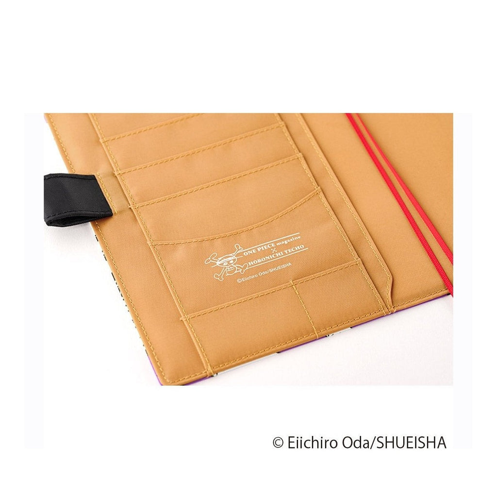 Hobonichi Techo A5 One Piece interior pocket close-up with embossed logo