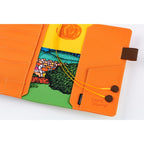 Hobonichi Techo A5 Cousins Planner Cover - 100%ORANGE: Where’s the Squirrel Going