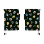 Hobonichi Techo A5 Cousins Planner Cover - Candy Stripper: Random Dog & Cat Black