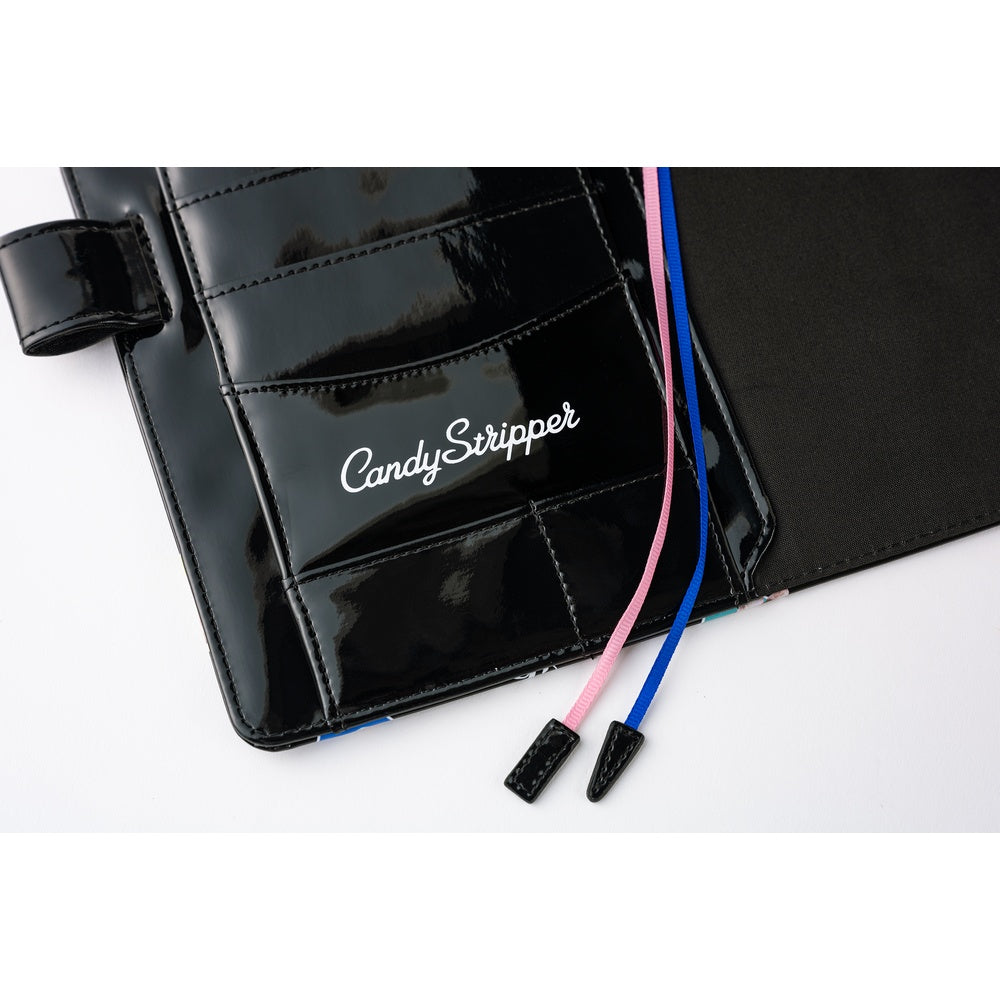 Hobonichi Techo A5 Cousins Planner Cover - Candy Stripper: Random Dog & Cat Black