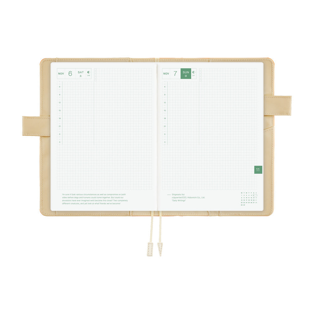 Hobonichi Techo A5 Cousins Planner Cover - Colours: Mango Latte