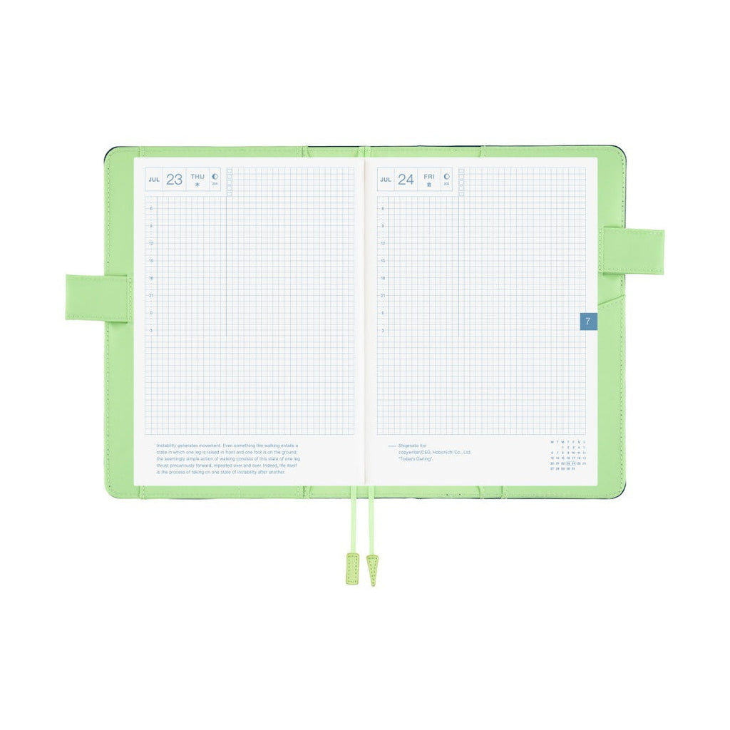 Hobonichi Techo A5 Cousins Planner Cover - Colors: Ivy Forest