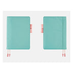Front and back view of closed Dreamy Soda Hobonichi A5 planner cover