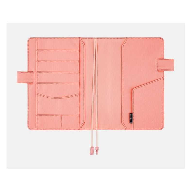 Dreamy Soda Hobonichi A5 planner interior with pockets and pen holder cord