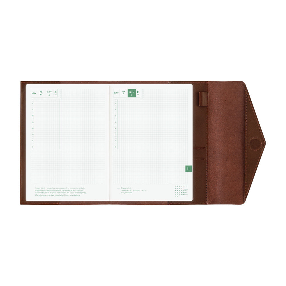 Hobonichi Techo A5 Cousins Planner Cover - Glow: Chianti