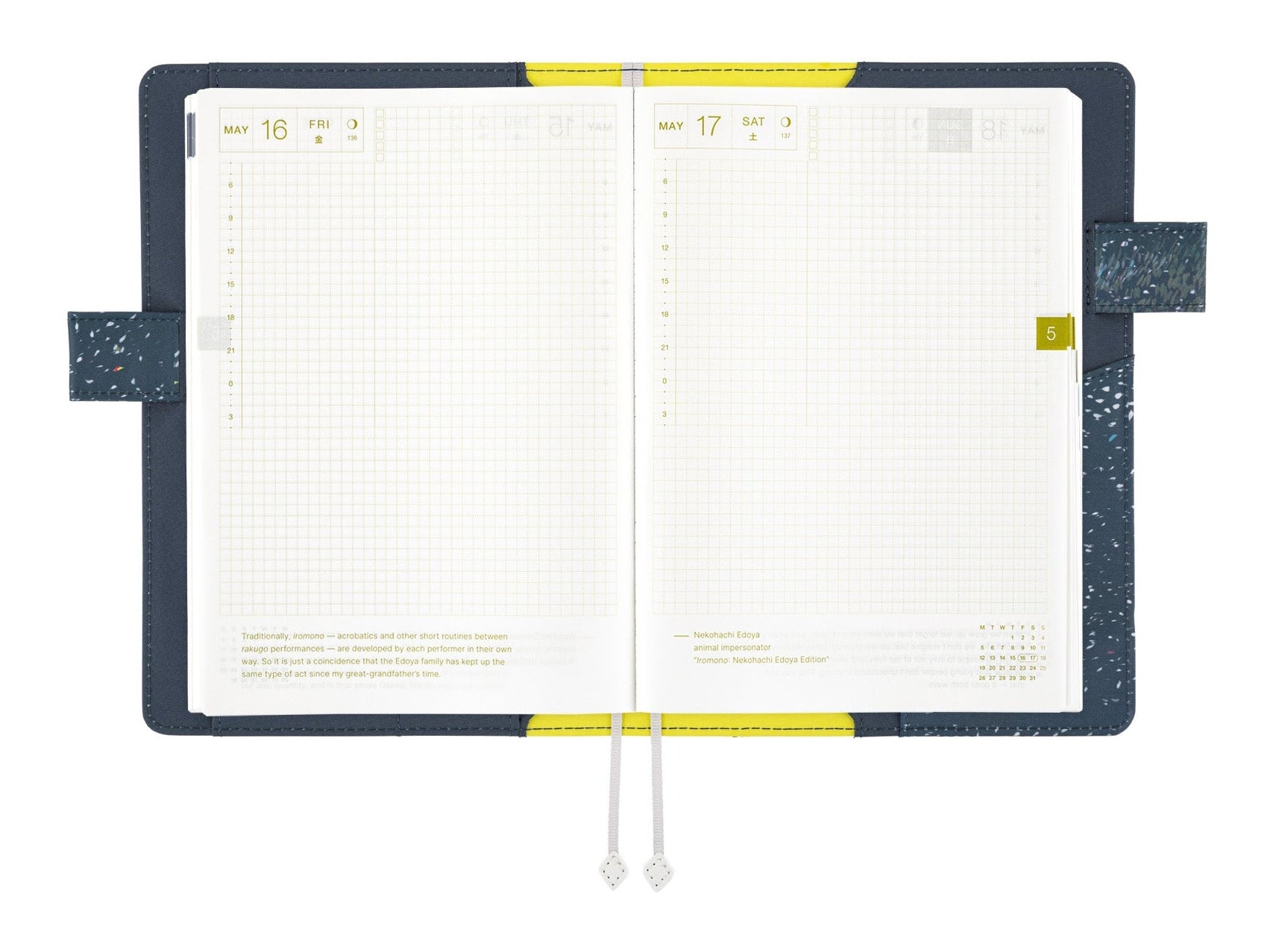 Hobonichi Techo A5 Cousins Planner Cover - Hiroko Kubota: The Tone of Illuminated Flowers