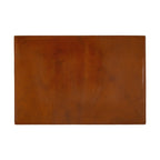 Flat lay brown leather Hobonichi Techo A5 cover with grain texture