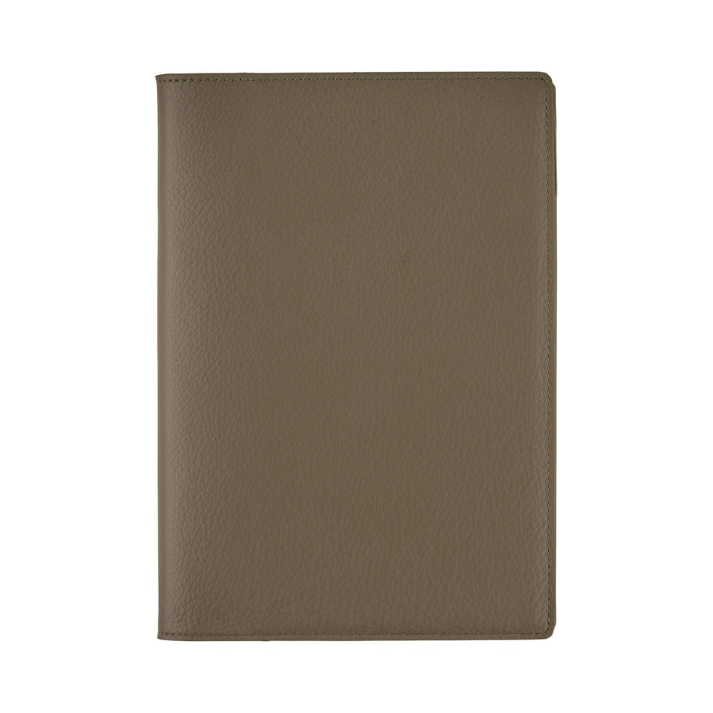 Hobonichi Techo A5 Cousins Planner Cover - Leather: Taut Gray & Light Blue