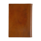 Back view of slim brown leather Hobonichi Techo A5 planner cover