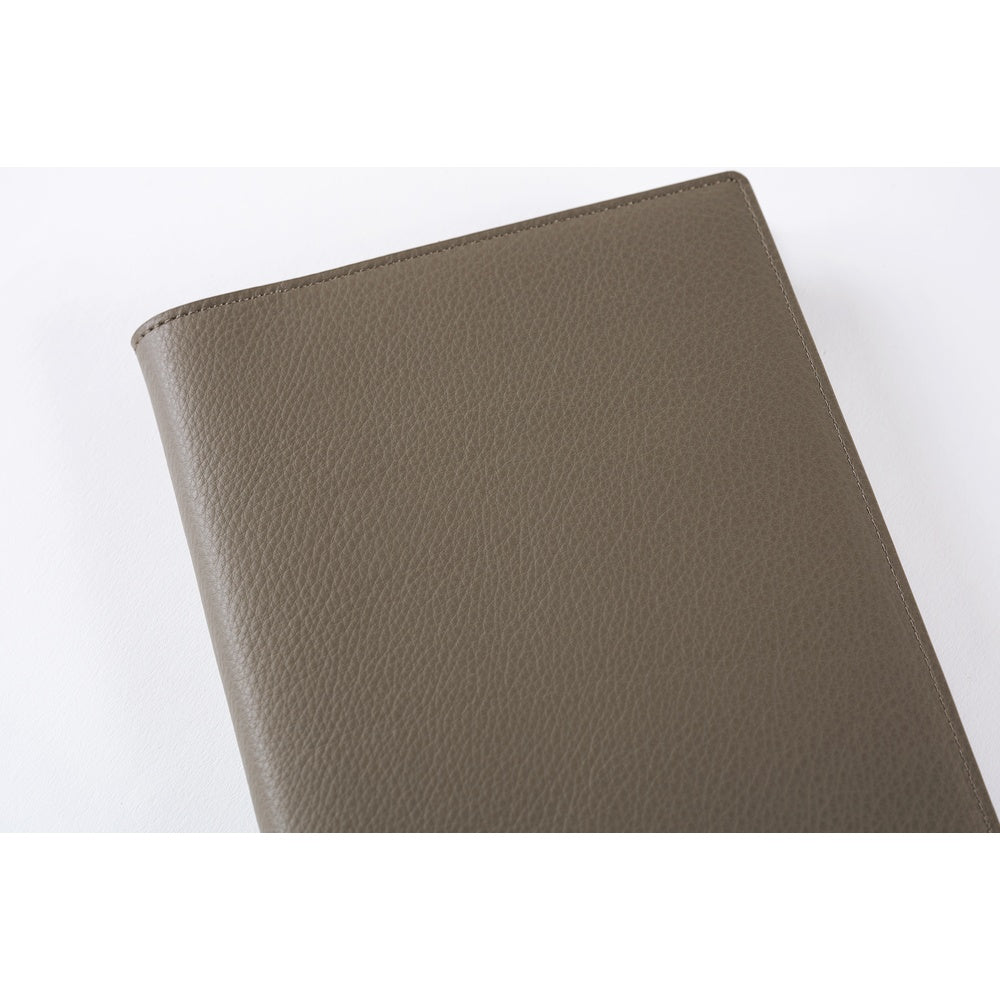 Hobonichi Techo A5 Cousins Planner Cover - Leather: Taut Gray & Light Blue