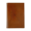 Brown Italian leather Hobonichi Techo A5 planner cover front view