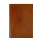 Brown Italian leather Hobonichi Techo A5 planner cover front view