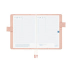 July dated planner pages inside Hobonichi A5 cover with floral exterior pattern