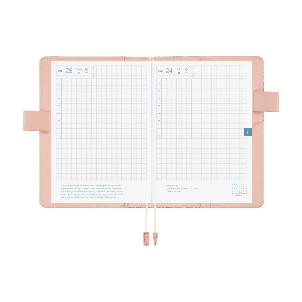 Hobonichi Techo A5 Cousins Planner Cover - Liberty Fabrics: Sasha Kiora