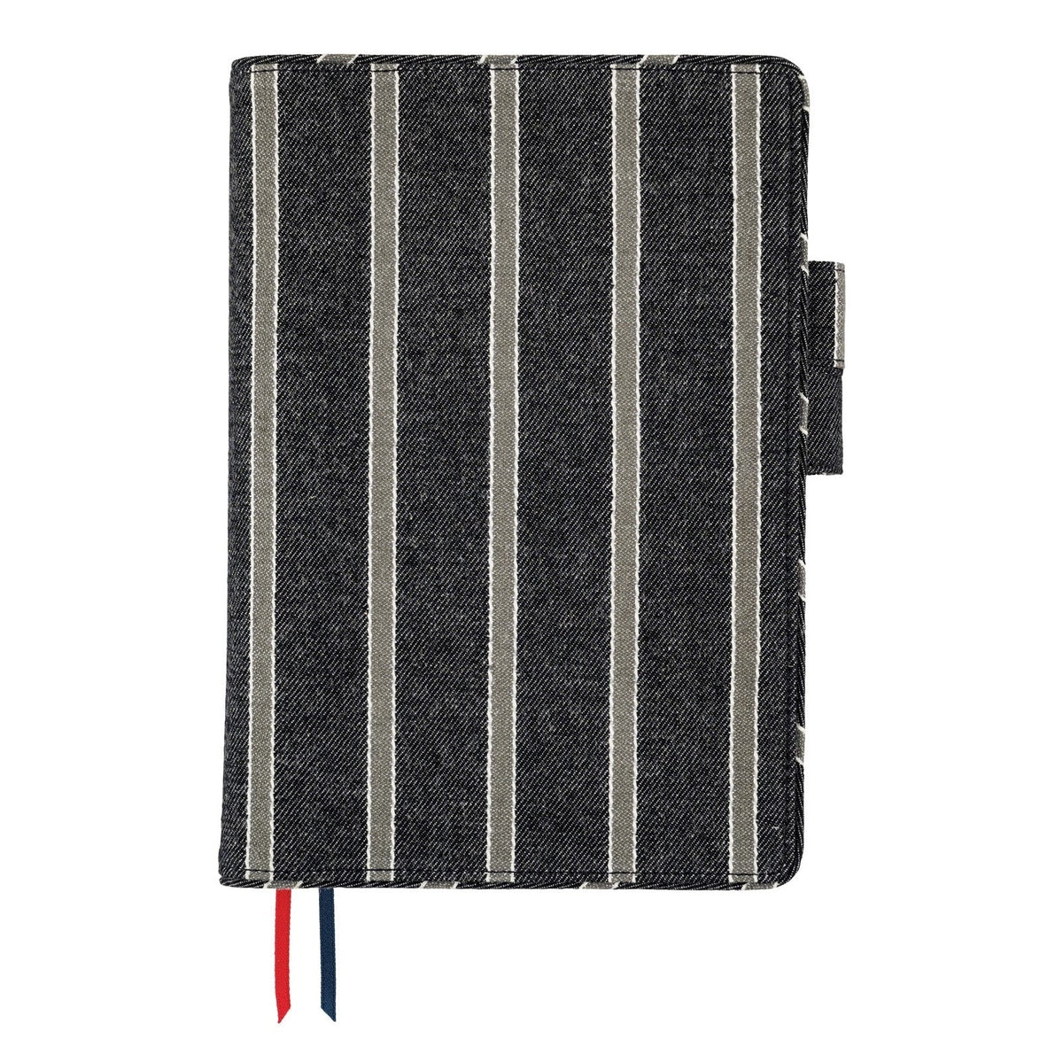 Hobonichi Techo A5 Cousins Planner Cover - Lined Fabric: Twill Navy x Gray