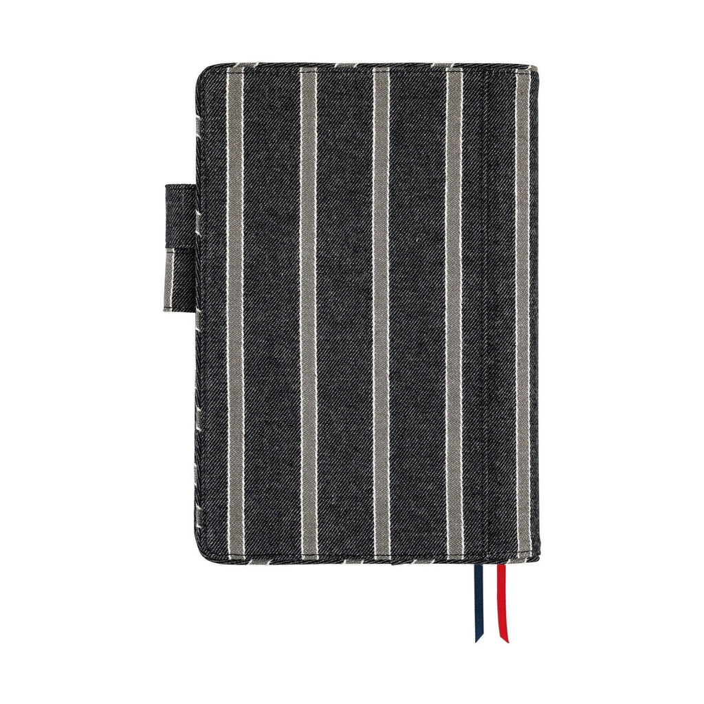 Hobonichi Techo A5 Cousins Planner Cover - Lined Fabric: Twill Navy x Gray