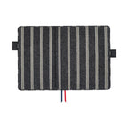 Hobonichi Techo A5 Cousins Planner Cover - Lined Fabric: Twill Navy x Gray