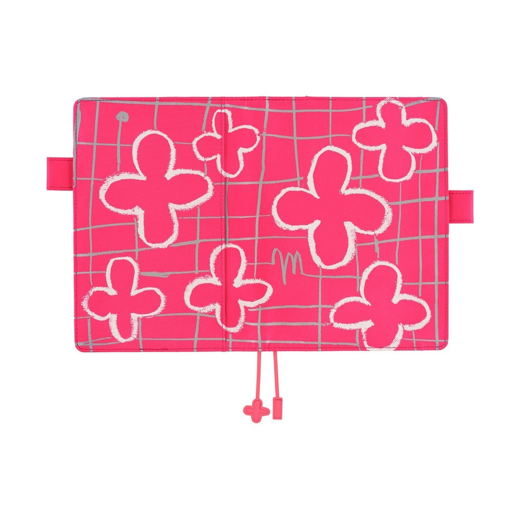 Hobonichi Techo A5 Cousins Planner Cover - Makoto Matsubayashi: Pink Flowers