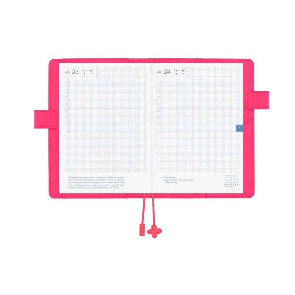 Hobonichi Techo A5 Cousins Planner Cover - Makoto Matsubayashi: Pink Flowers
