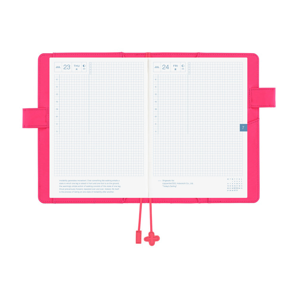 Hobonichi Techo A5 Cousins Planner Cover - Makoto Matsubayashi: Pink Flowers