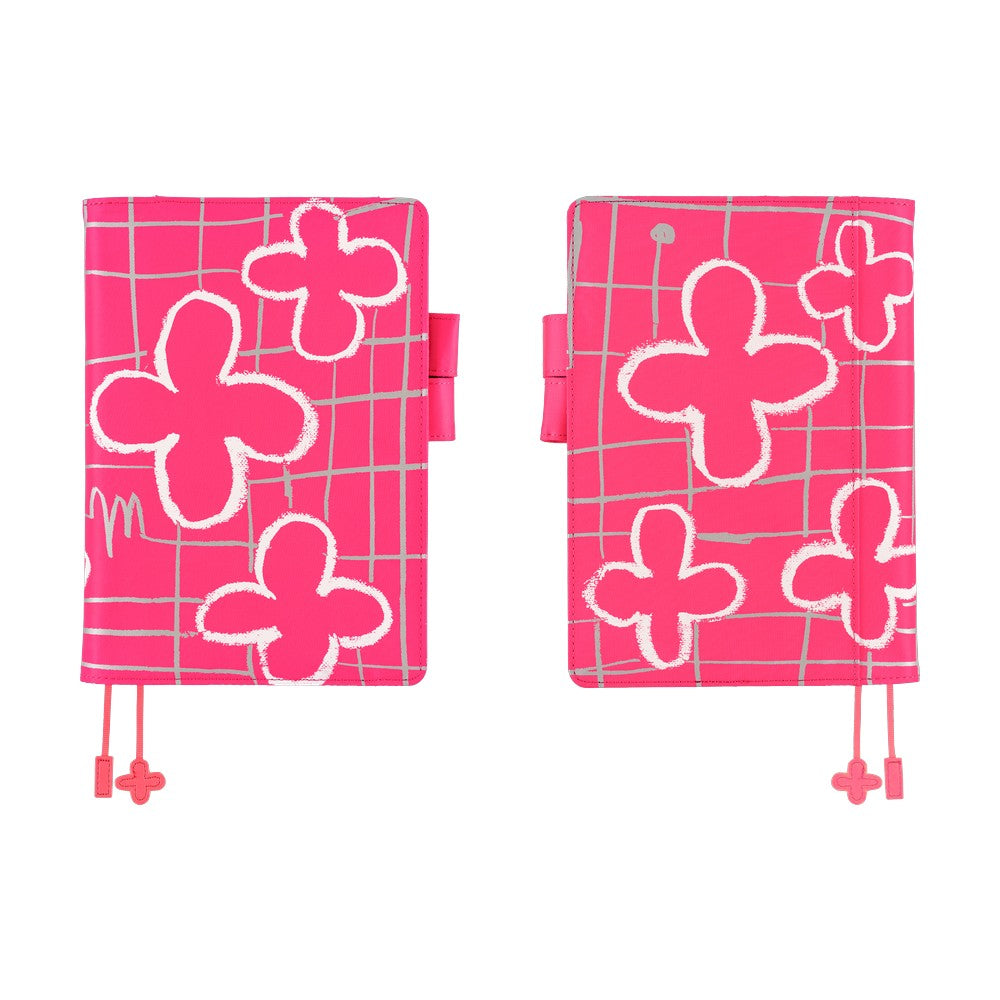 Hobonichi Techo A5 Cousins Planner Cover - Makoto Matsubayashi: Pink Flowers