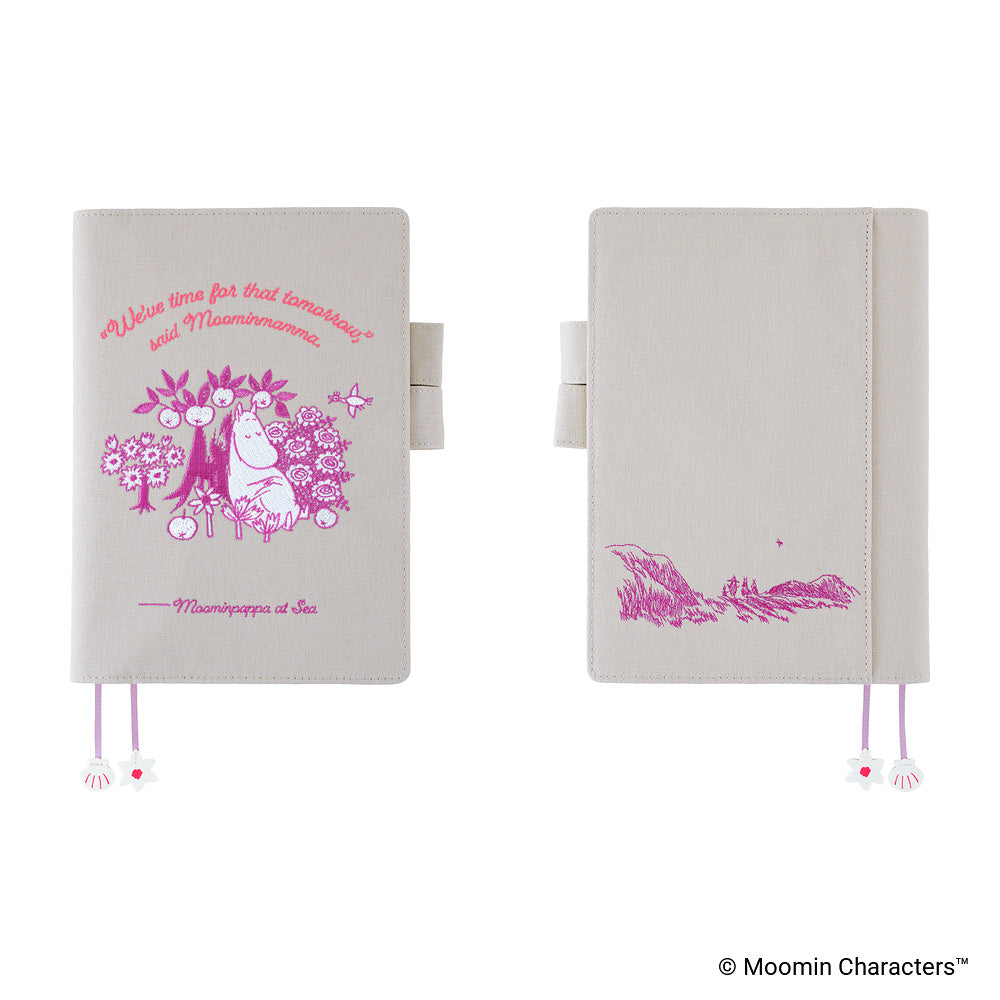 Hobonichi Techo A5 Cousins Planner Cover - Moomin: My Yard (Pink Grey)