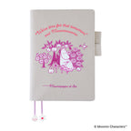 Hobonichi Techo A5 Cousins Planner Cover - Moomin: My Yard (Pink Grey)