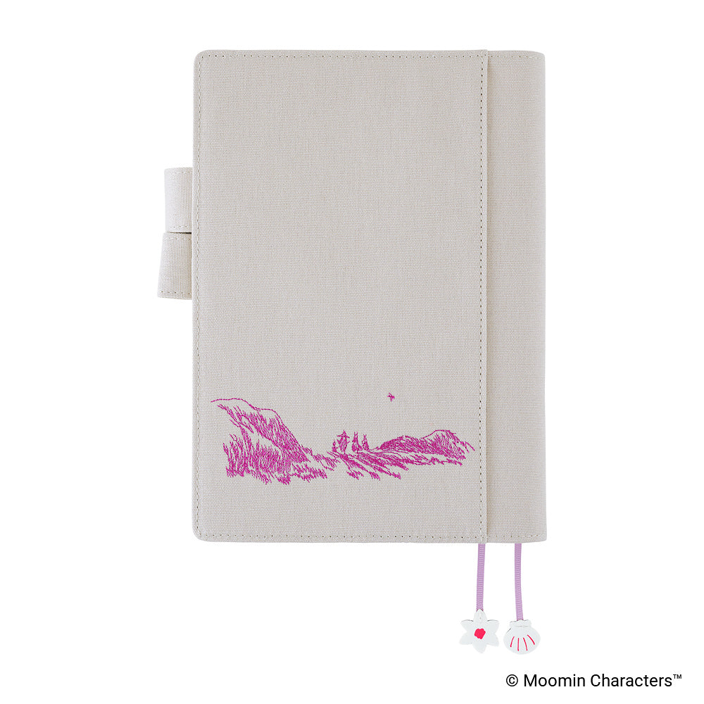 Hobonichi Techo A5 Cousins Planner Cover - Moomin: My Yard (Pink Grey)