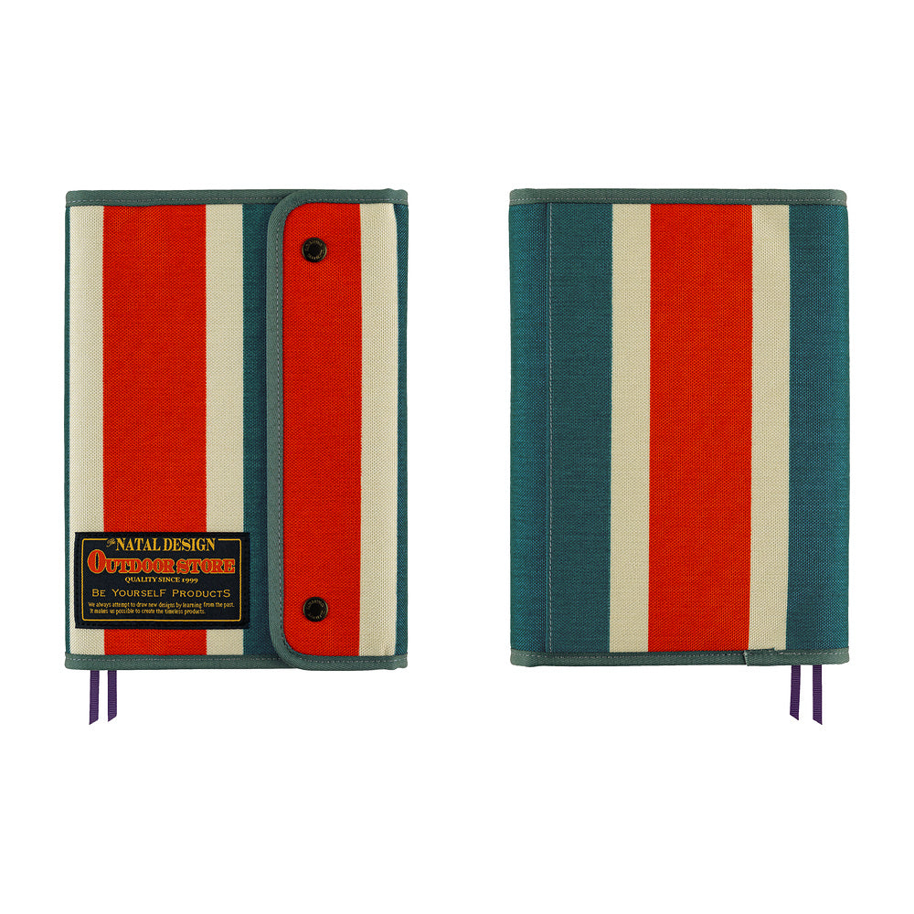 Hobonichi Techo A5 Cousins Planner Cover - Natal Design: Hello New Day! (Retro Stripe)