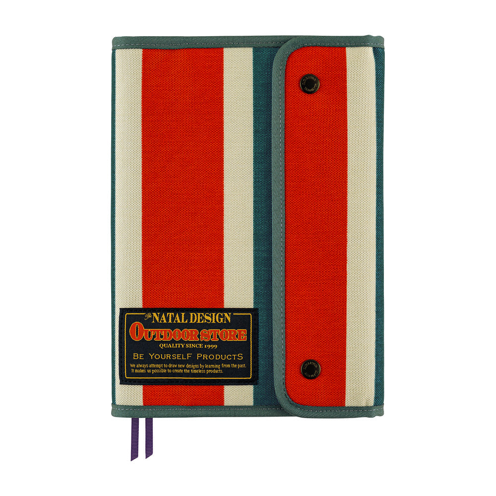 Hobonichi Techo A5 Cousins Planner Cover - Natal Design: Hello New Day! (Retro Stripe)