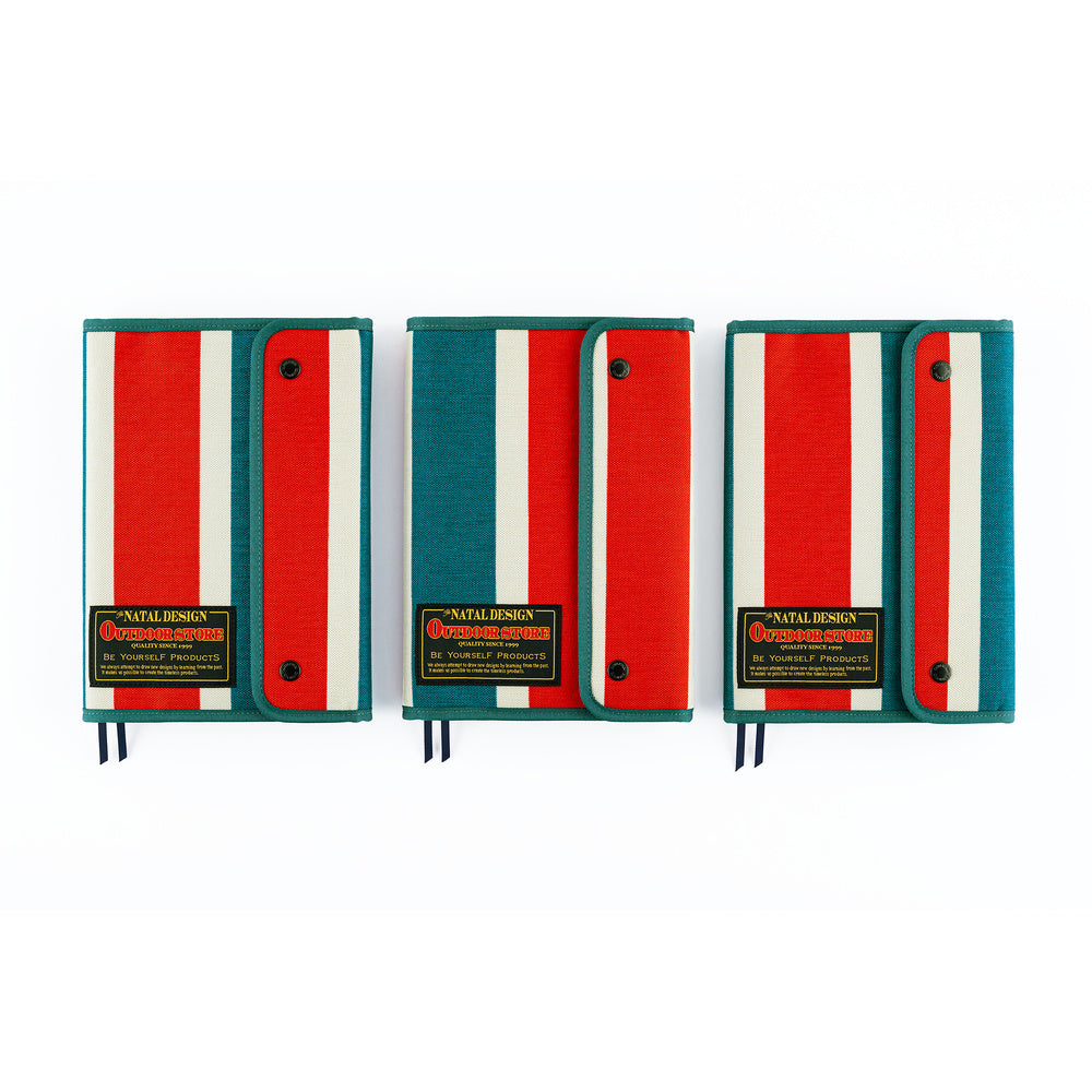 Hobonichi Techo A5 Cousins Planner Cover - Natal Design: Hello New Day! (Retro Stripe)