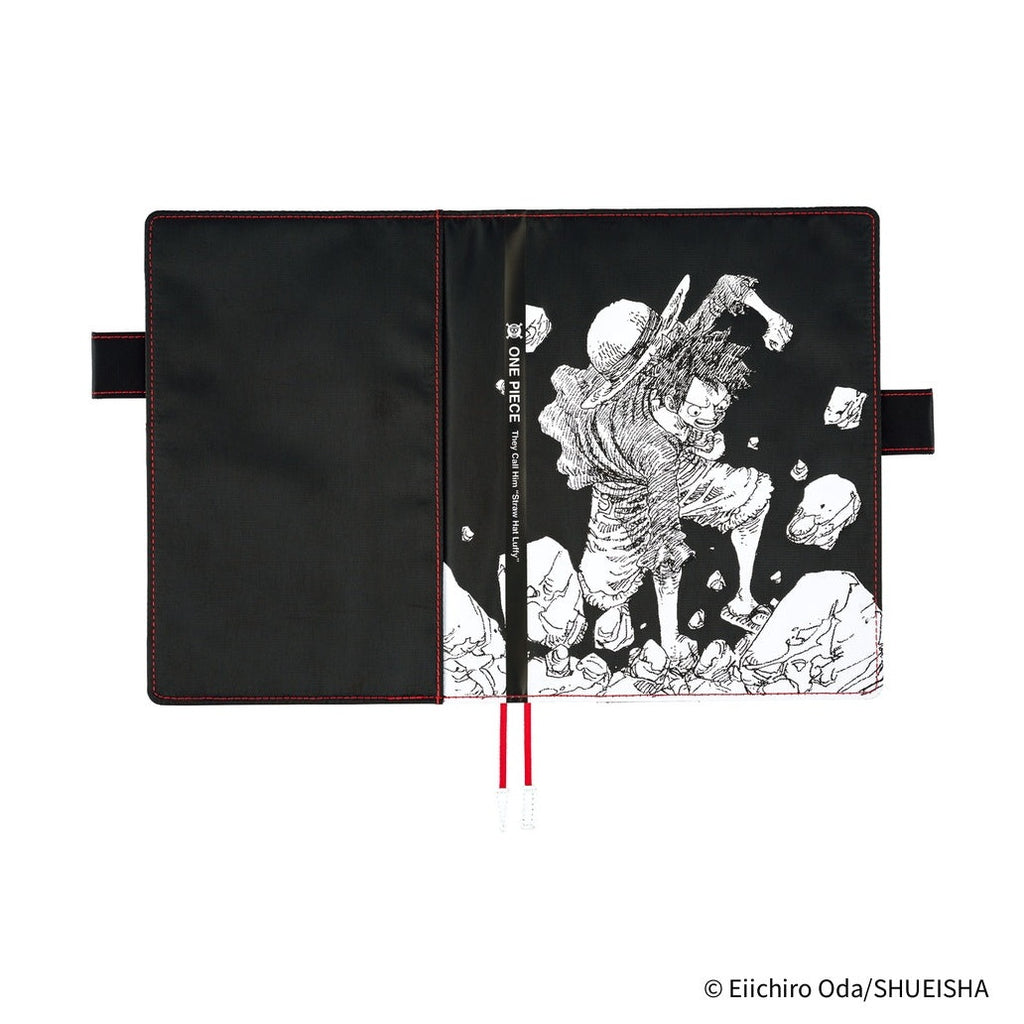 Hobonichi Techo A5 Cousins Planner Cover - ONE PIECE magazine: Straw Hat Luffy Black