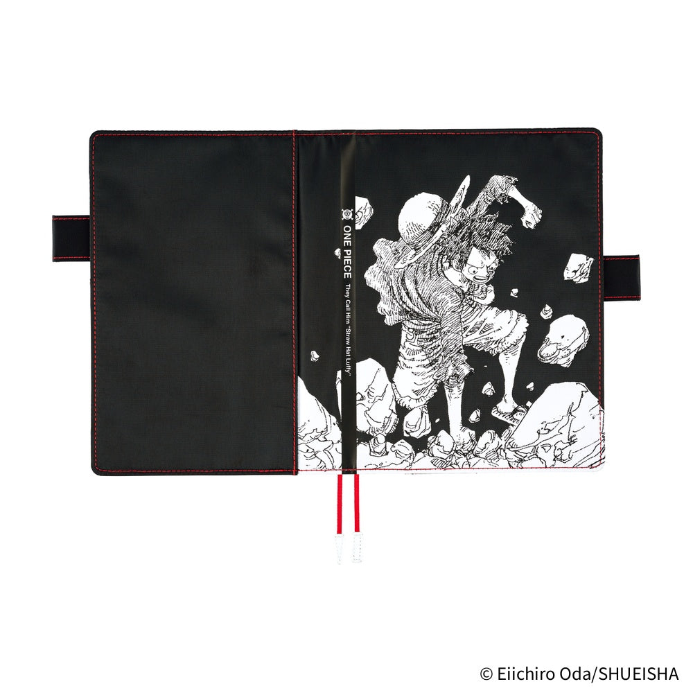 Hobonichi Techo A5 Cousins Planner Cover - ONE PIECE magazine: Straw Hat Luffy Black
