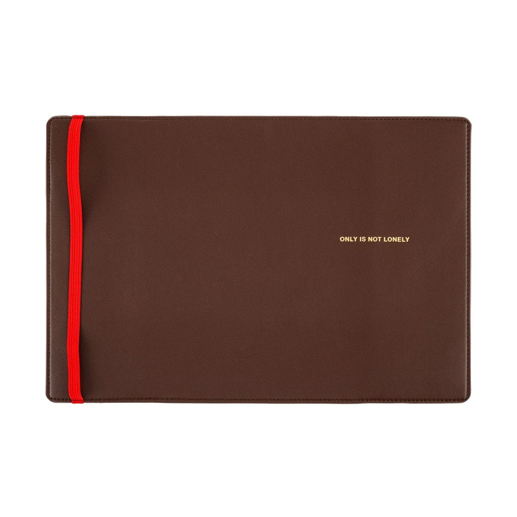 Hobonichi Techo A5 Cousins Planner Cover - Only is Not Lonely Chocolate