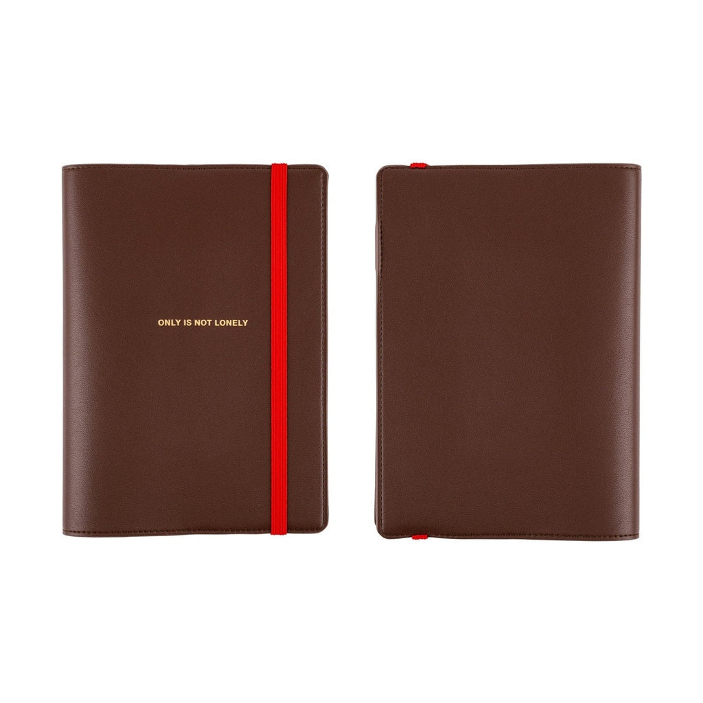 Hobonichi Techo A5 Cousins Planner Cover - Only is Not Lonely Chocolate