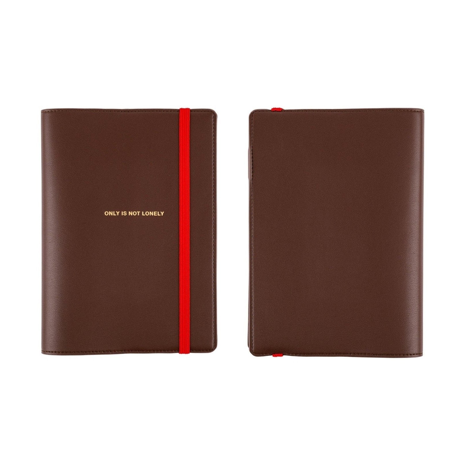 Hobonichi Techo A5 Cousins Planner Cover - Only is Not Lonely Chocolate