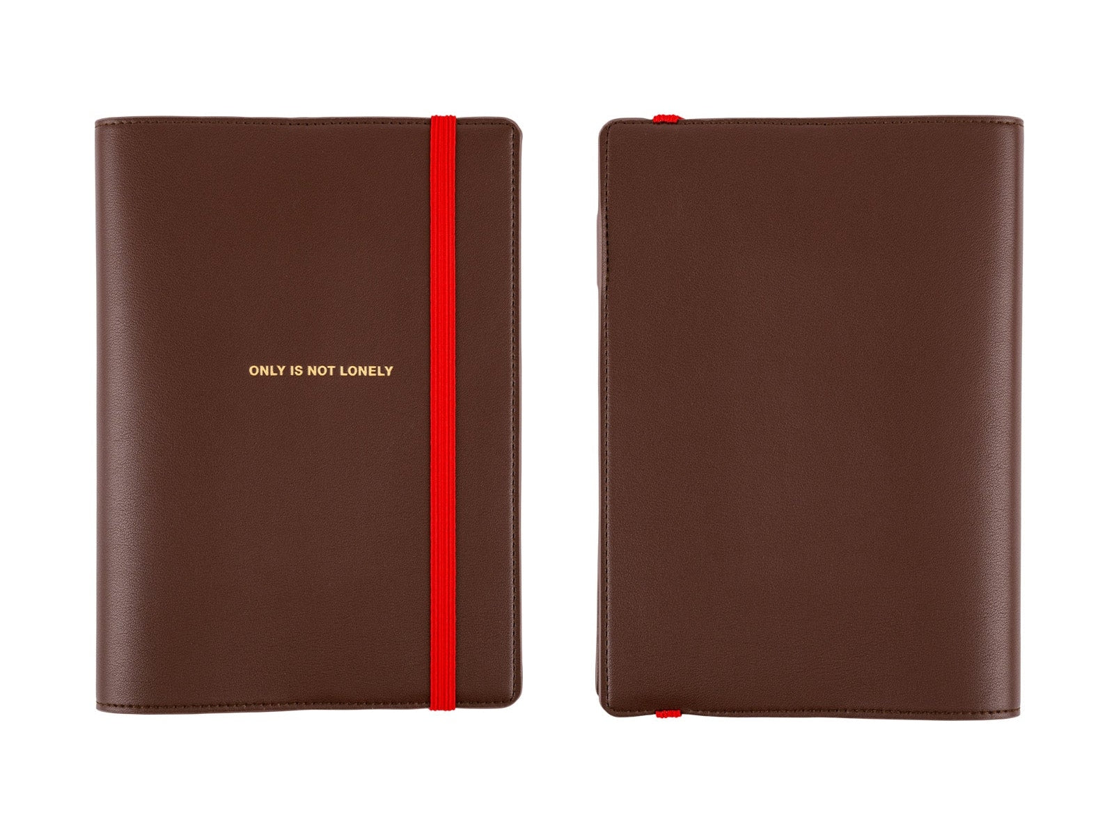 Hobonichi Techo A5 Cousins Planner Cover - Only is Not Lonely Chocolate