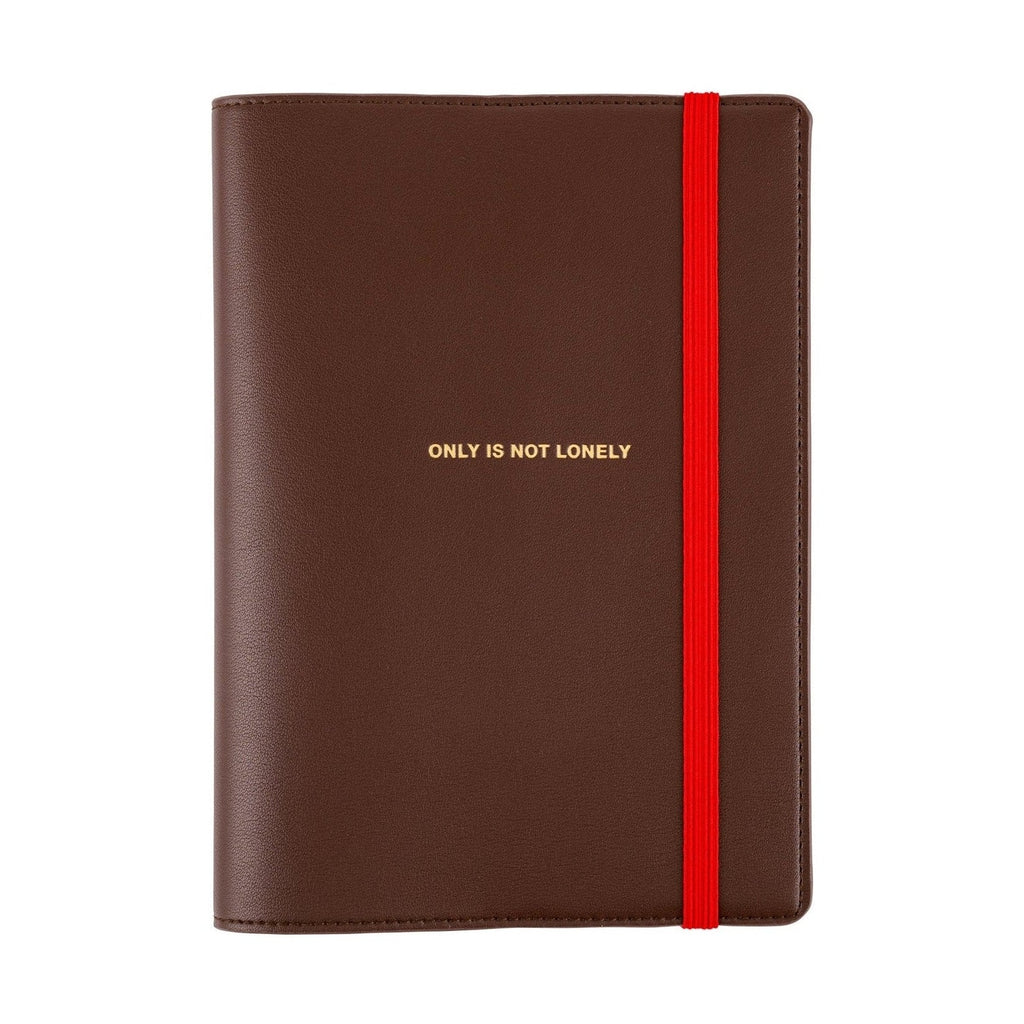 Hobonichi Techo A5 Cousins Planner Cover - Only is Not Lonely Chocolate